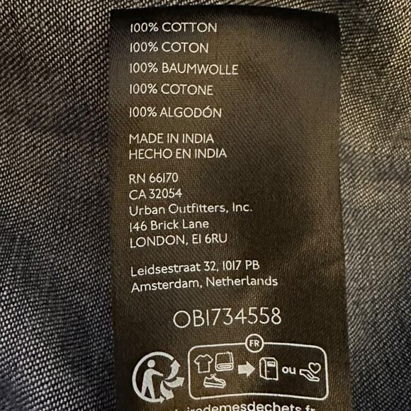 Free People Denim Dreams Midi Maxi Dress in 70s Blue Size Medium Jean Jumper - Picture 11 of 14